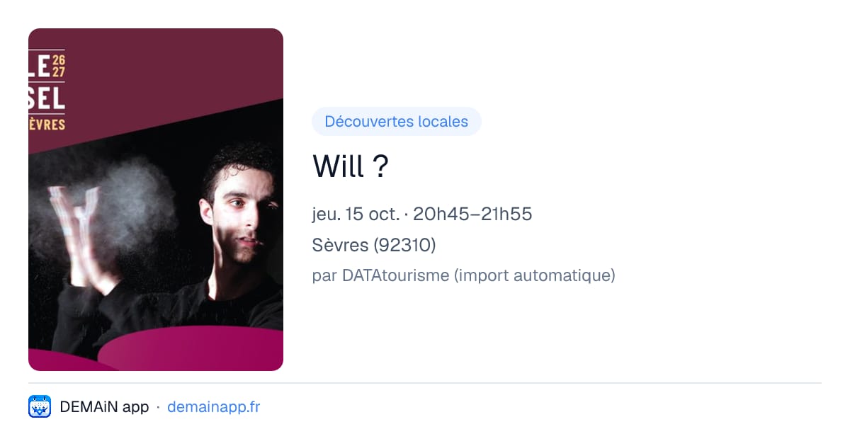 Will ? — Sèvres