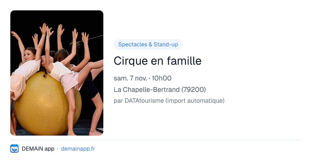 Cirque en famille — La Chapelle-Bertrand