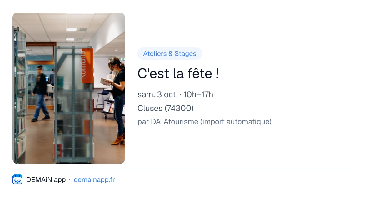 C'est la fête ! — Cluses
