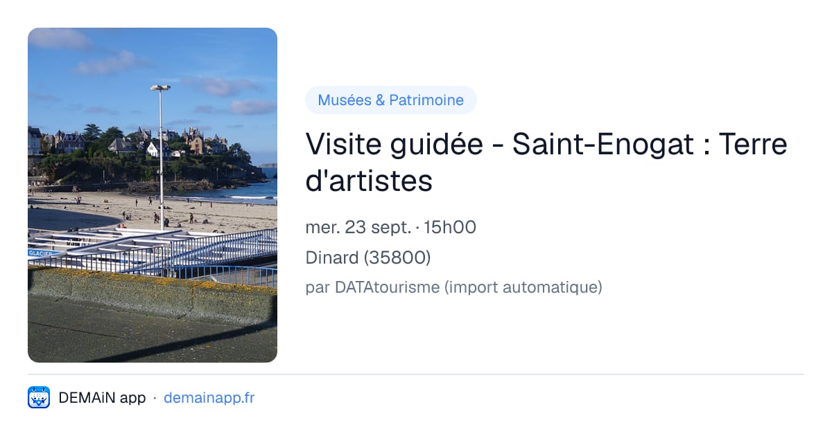 Visite guidée - Saint-Enogat : Terre d'artistes — Dinard