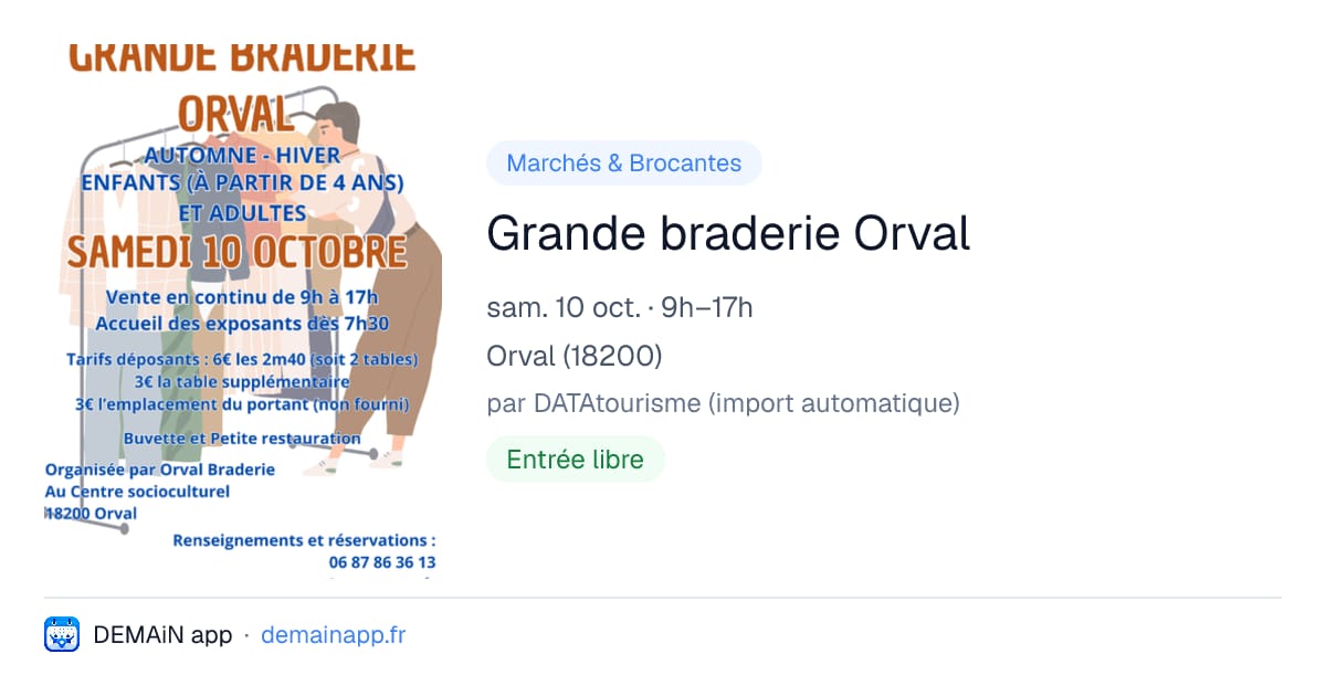 Grande braderie Orval — Orval