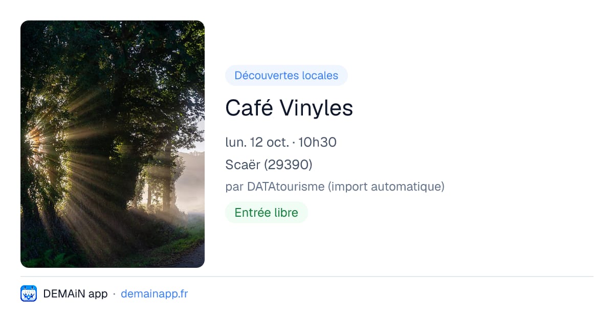 Café Vinyles — Scaër