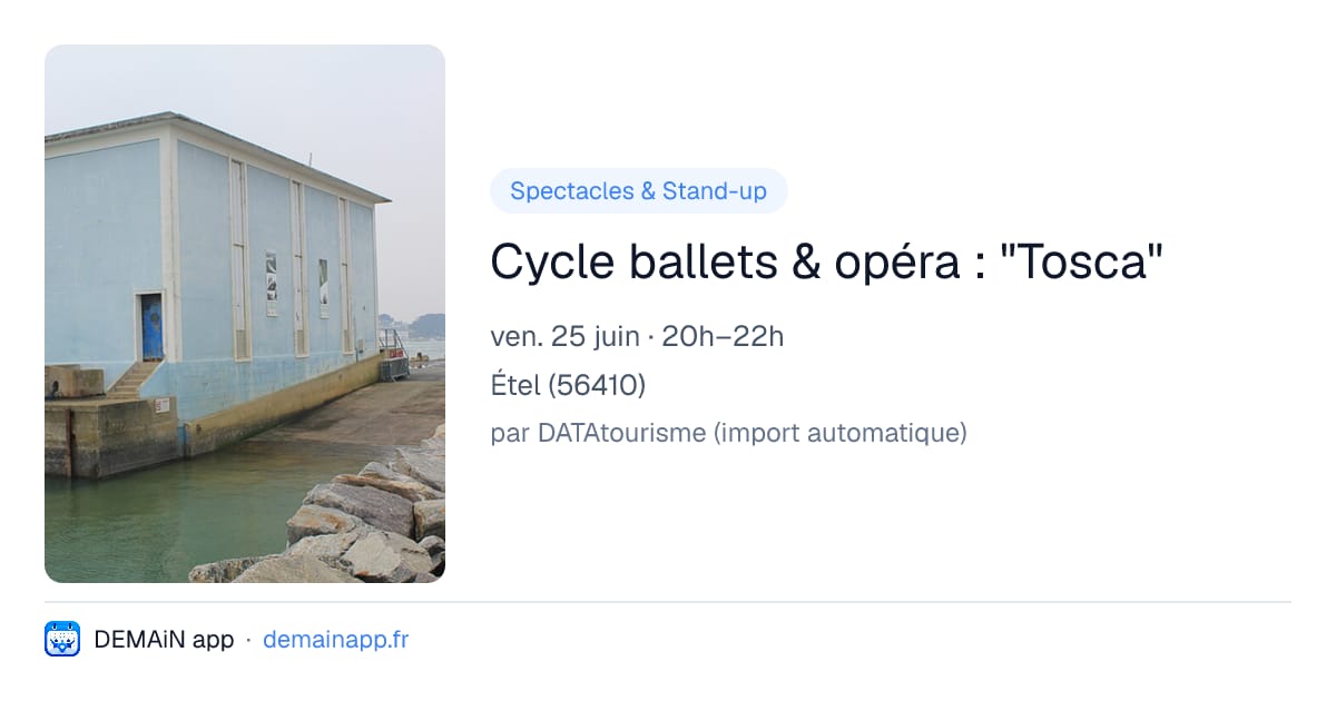 Cycle ballets & opéra : "Tosca" — Étel