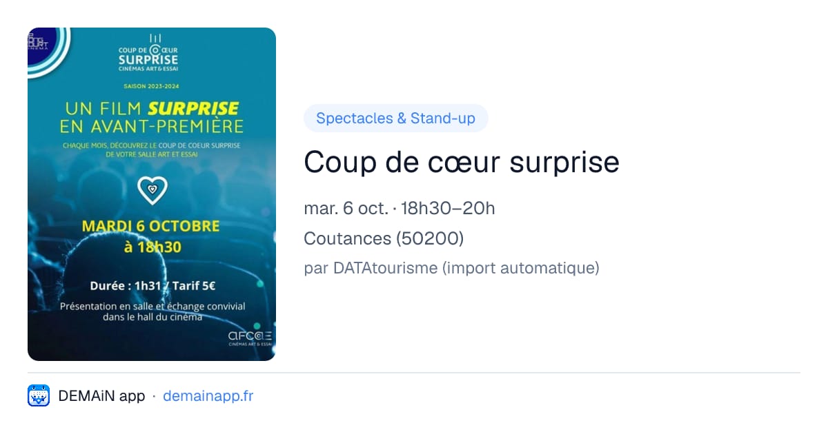 Coup de cœur surprise — Coutances