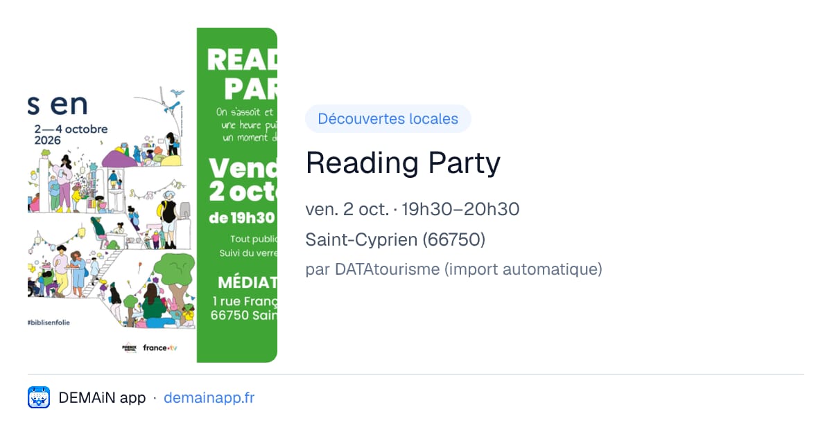 Reading Party — Saint-Cyprien