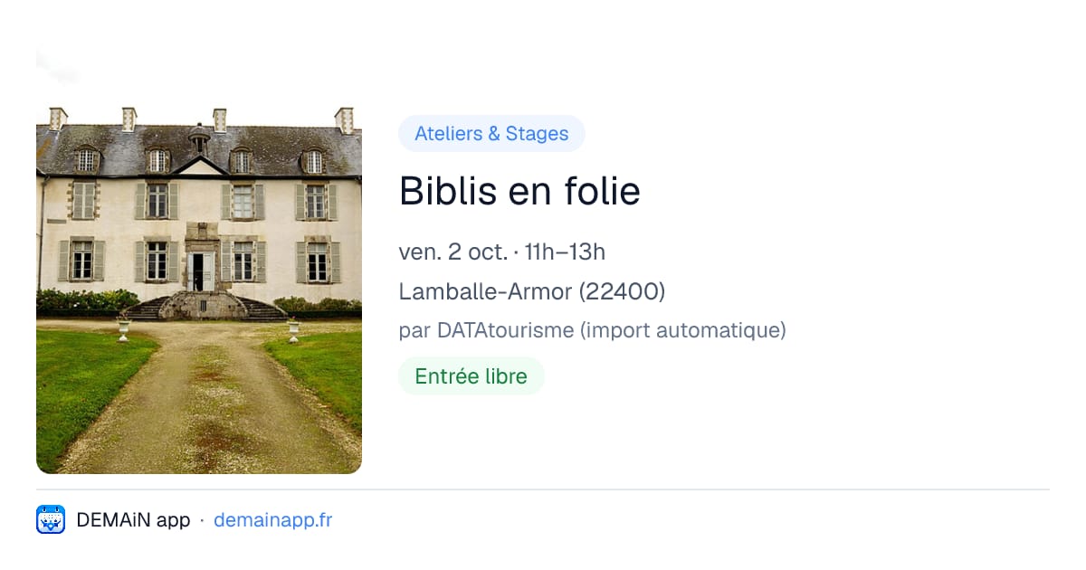 Biblis en folie — Lamballe-Armor