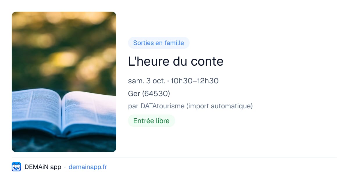 L'heure du conte — Ger