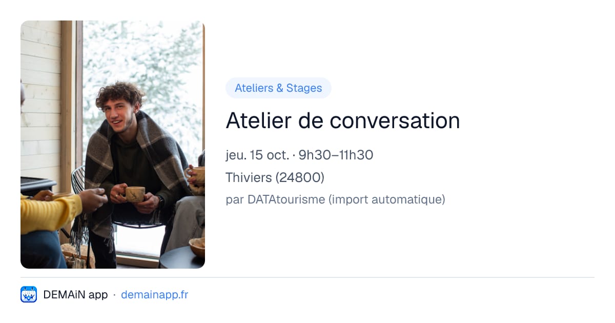 Atelier de conversation — Thiviers