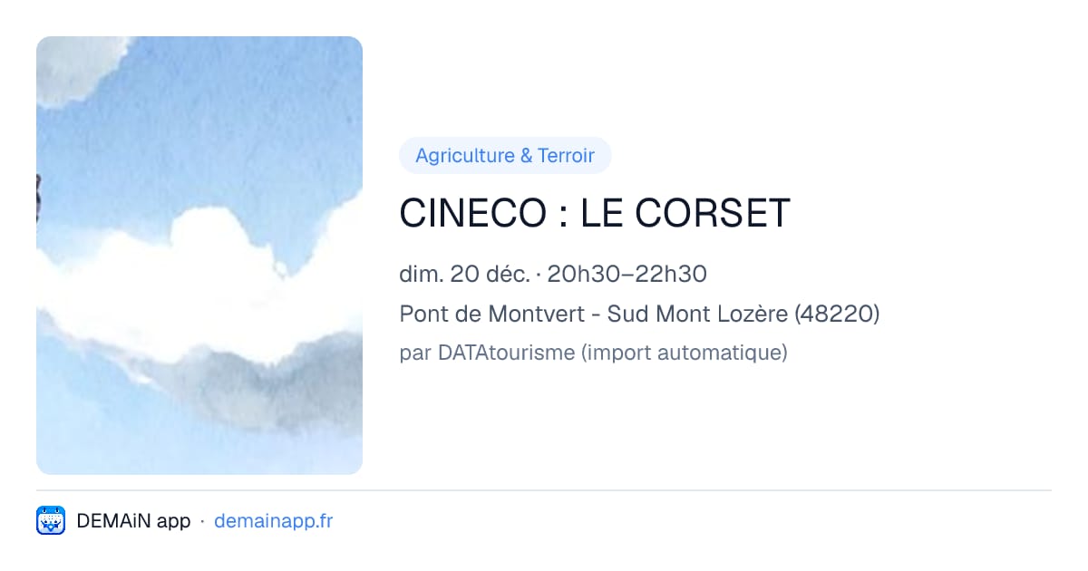 CINECO : LE CORSET — Pont de Montvert - Sud Mont Lozère