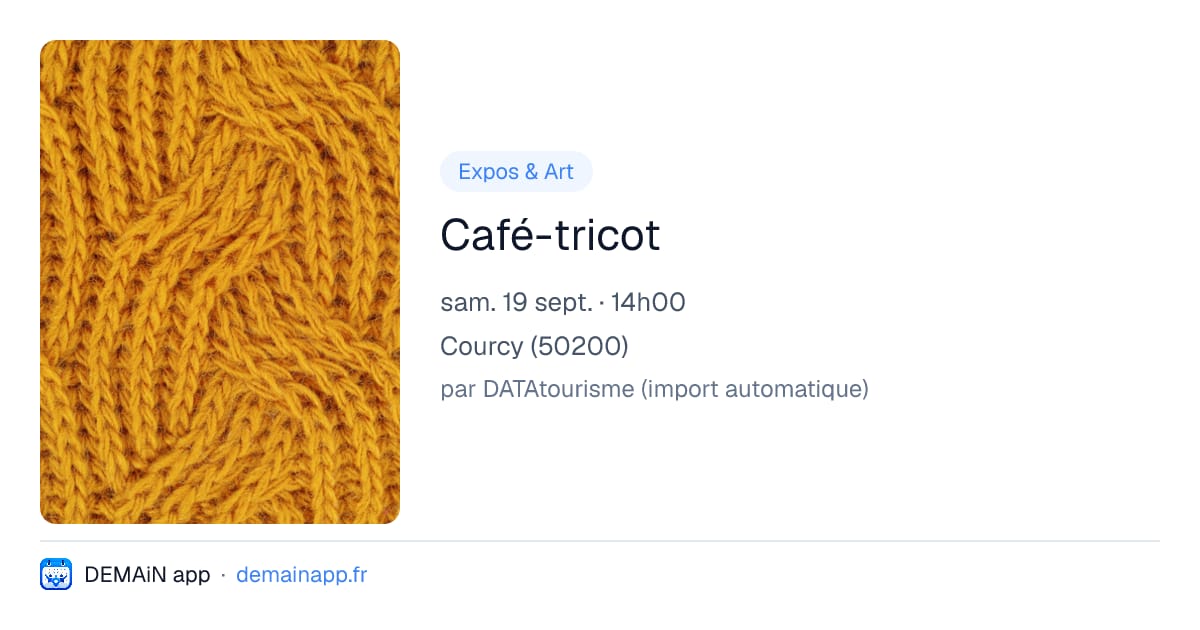 Café-tricot — Courcy