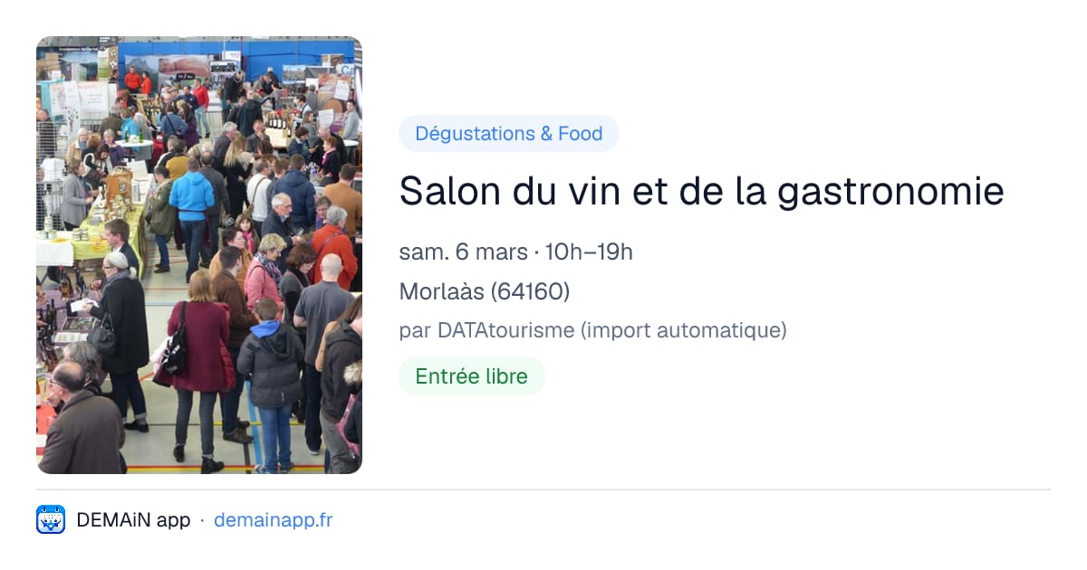 Salon du vin et de la gastronomie — Morlaàs
