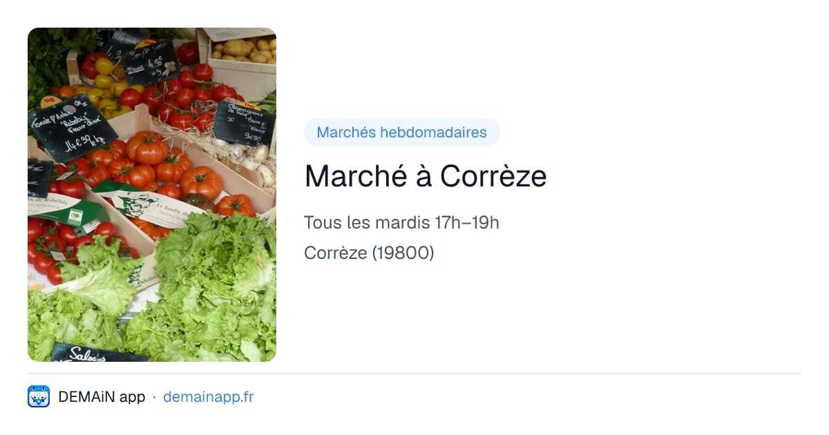 Marché à Corrèze — Corrèze