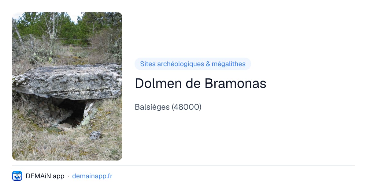 Dolmen de Bramonas — Balsièges