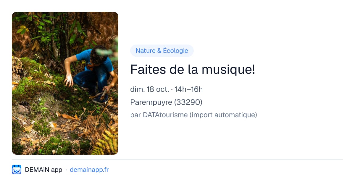 Faites de la musique! — Parempuyre