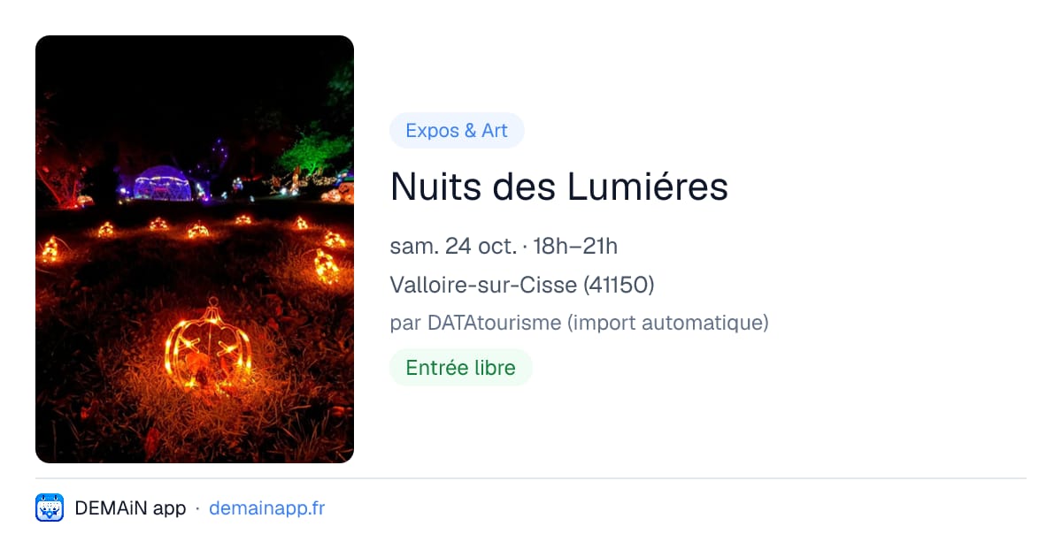 Nuits des Lumiéres — Valloire-sur-Cisse