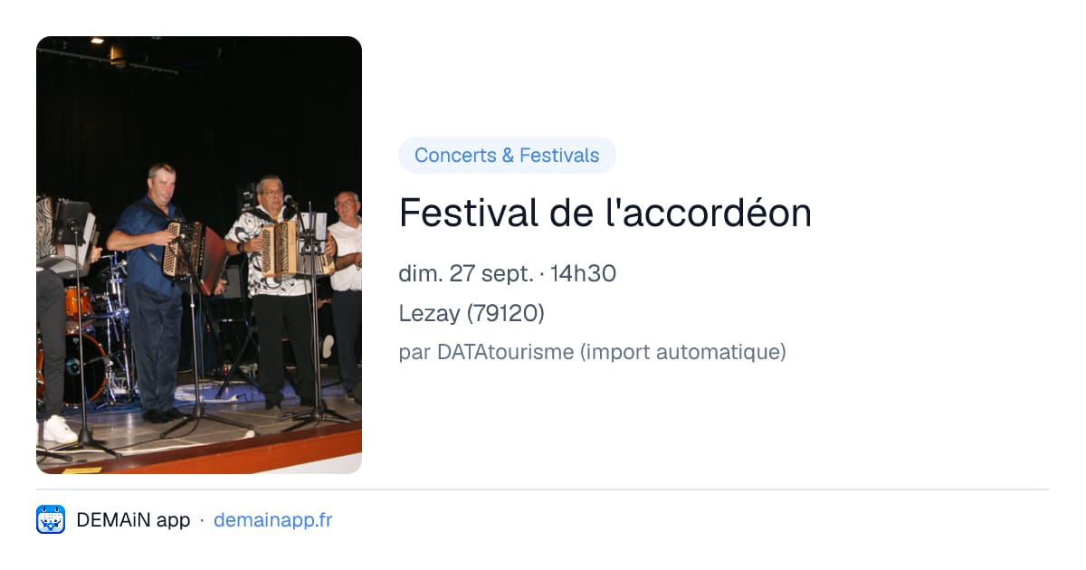 Festival de l'accordéon — Lezay