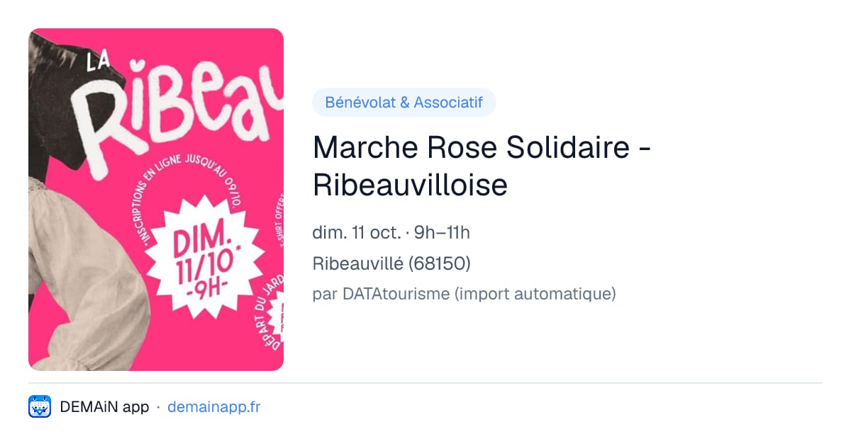 Marche Rose Solidaire - Ribeauvilloise — Ribeauvillé