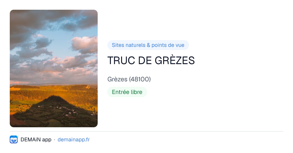 TRUC DE GRÈZES — Grèzes