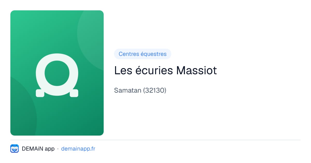 Les écuries Massiot — Samatan