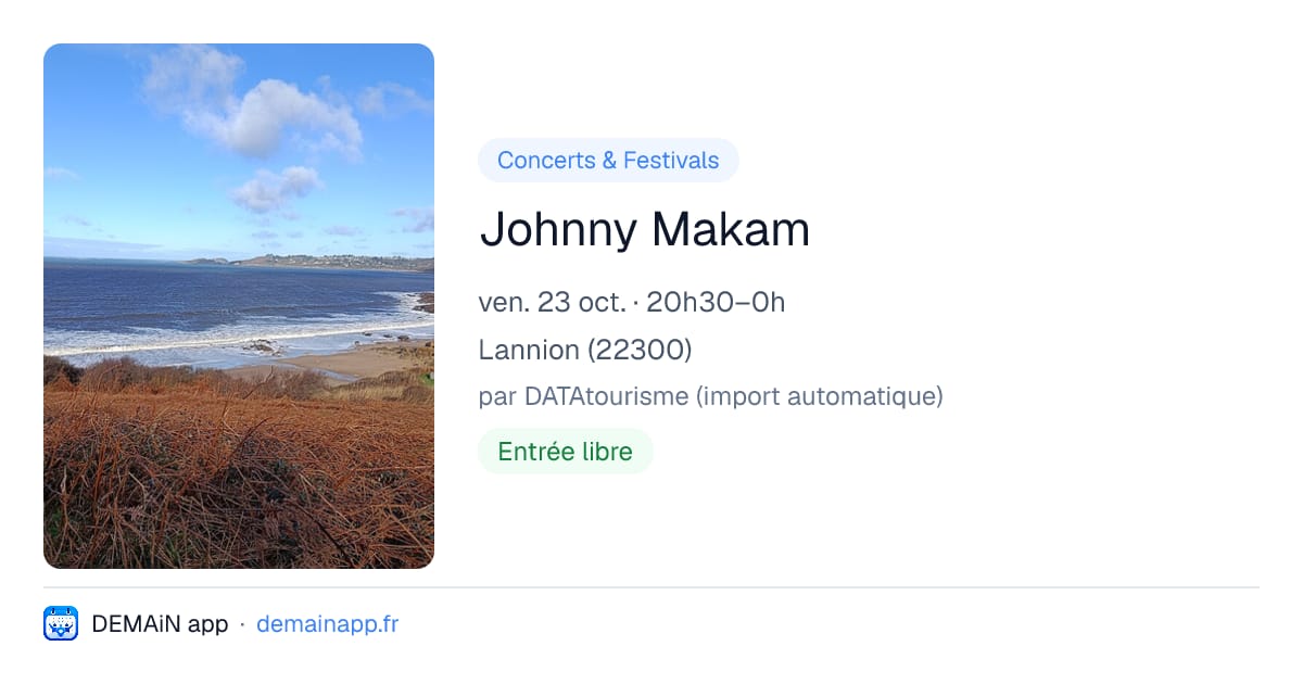 Johnny Makam — Lannion