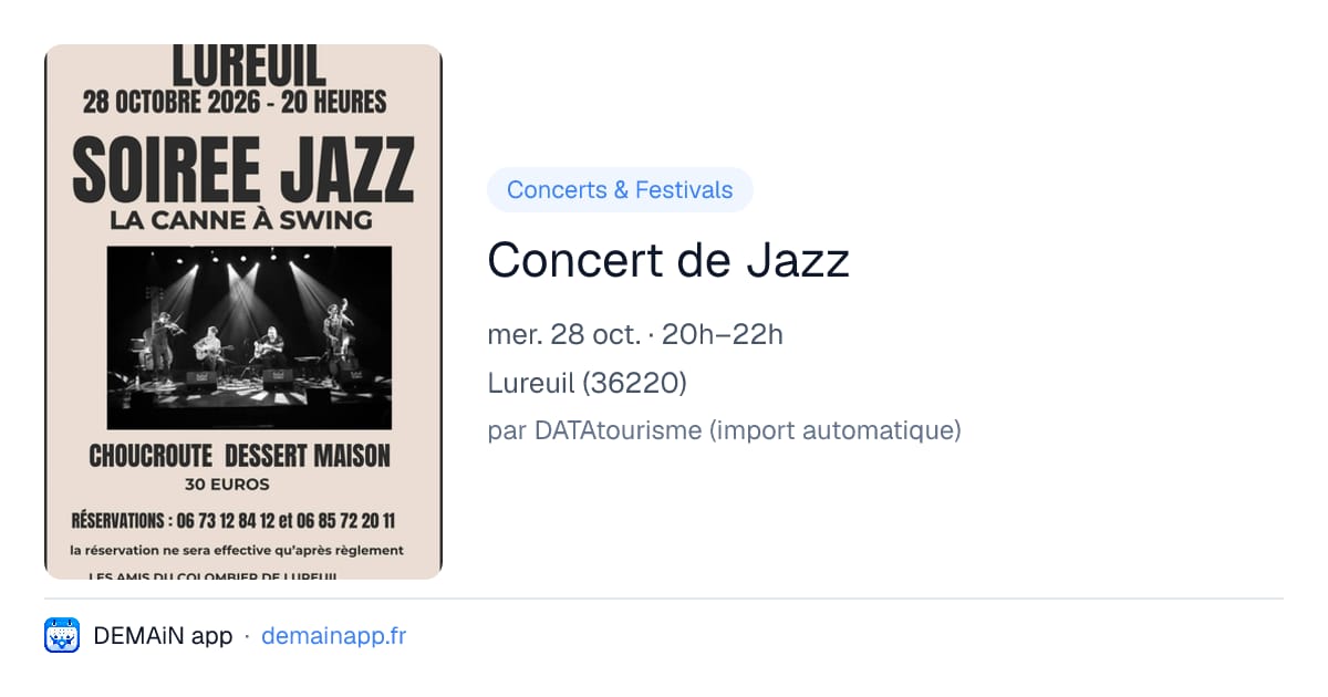 Concert de Jazz — Lureuil