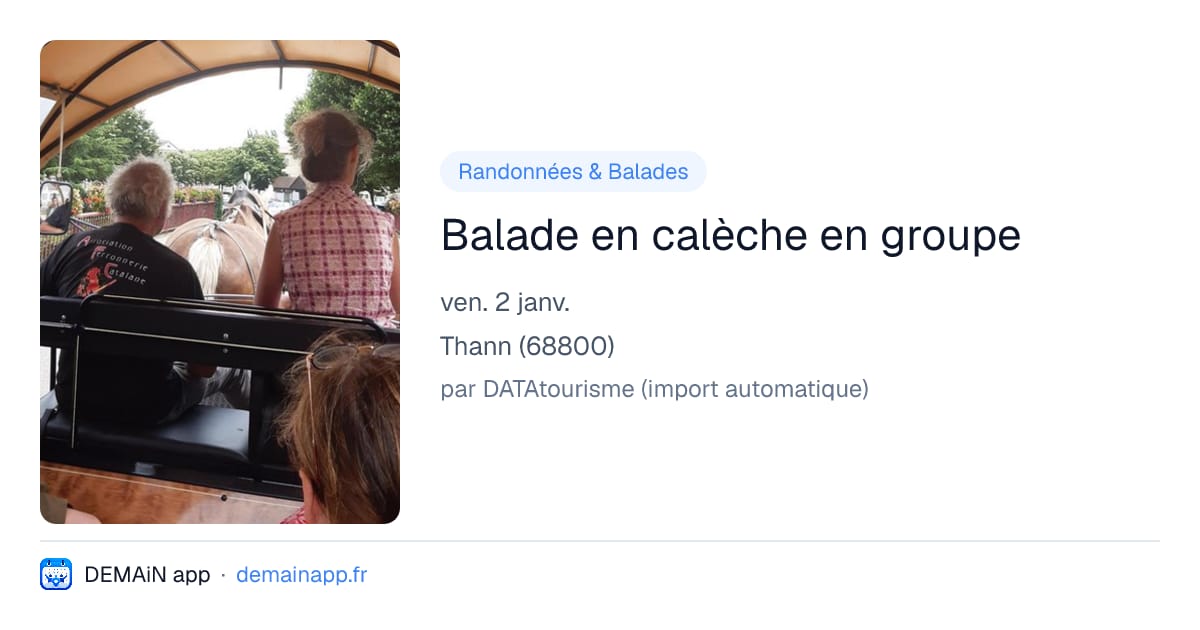 Balade en calèche en groupe — Thann