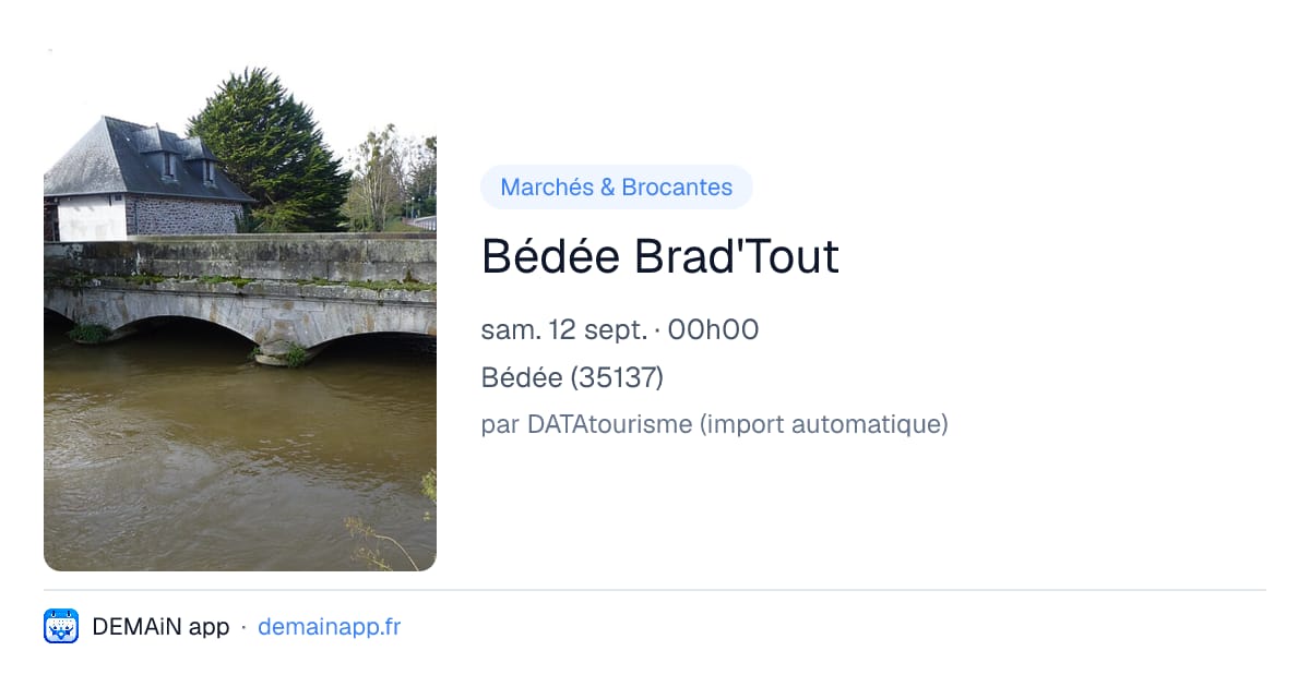 Bédée Brad'Tout — Bédée