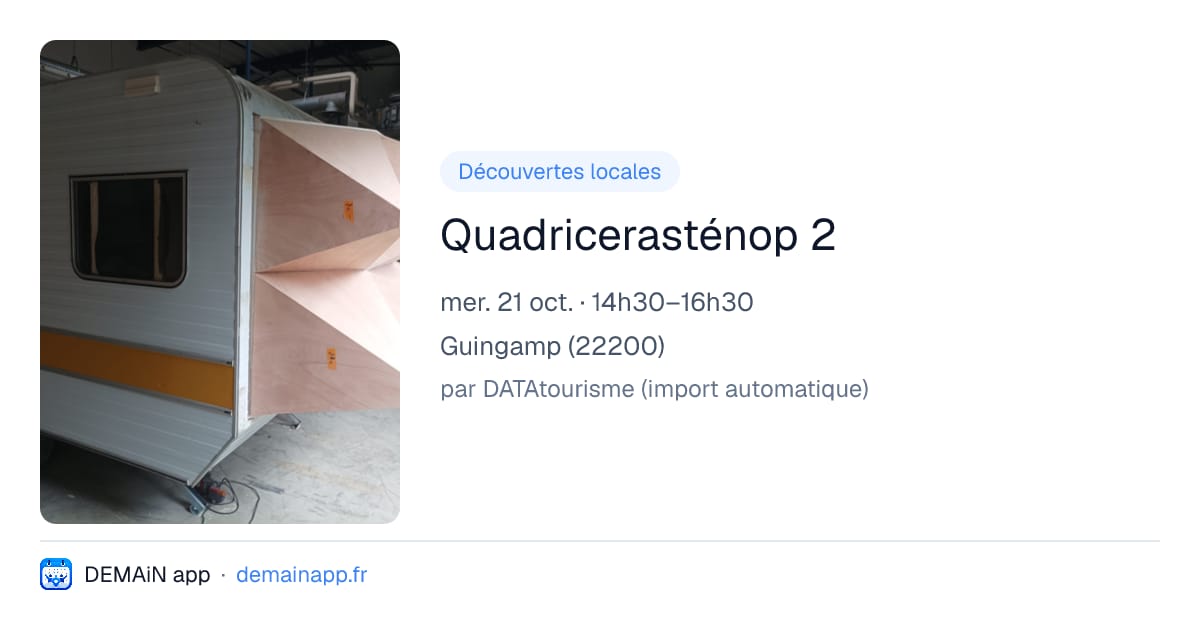 Quadricerasténop 2 — Guingamp