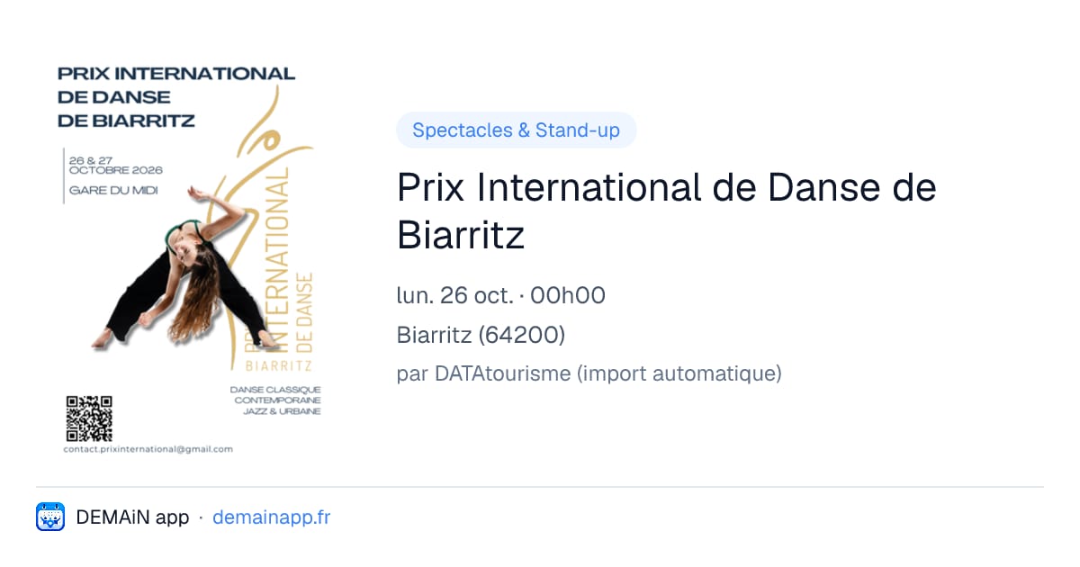Prix International de Danse de Biarritz — Biarritz