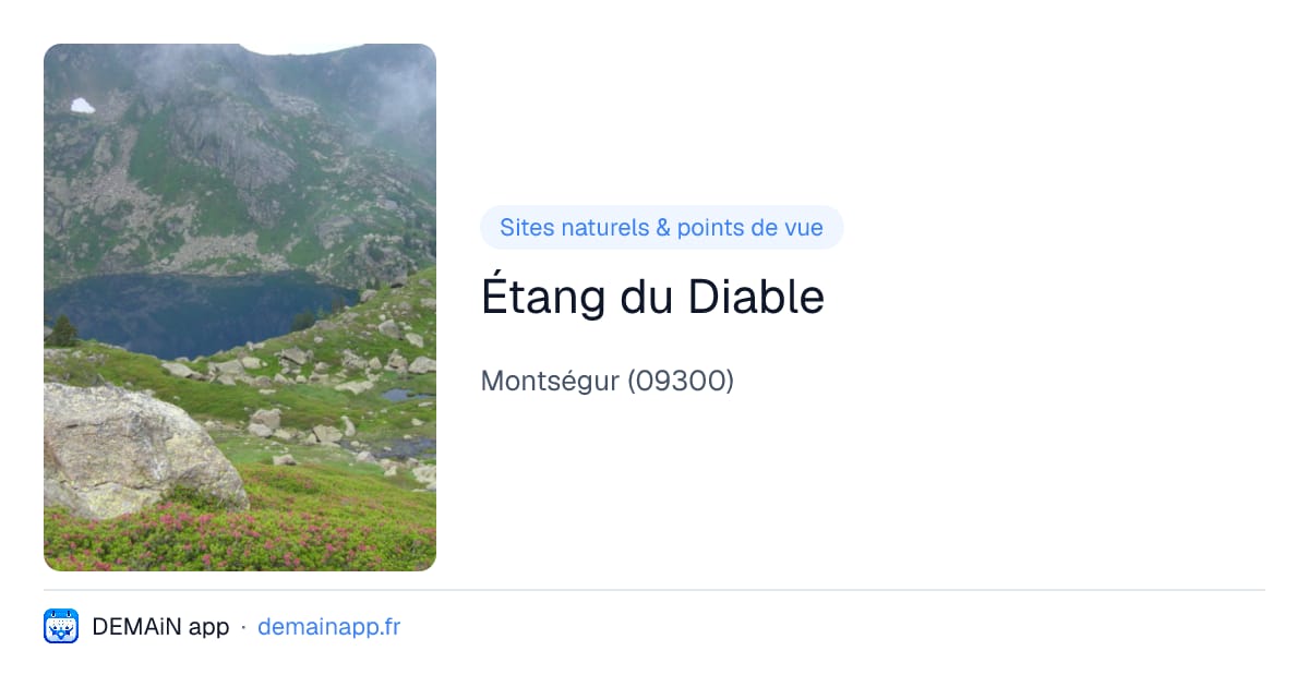 Étang du Diable — Montségur