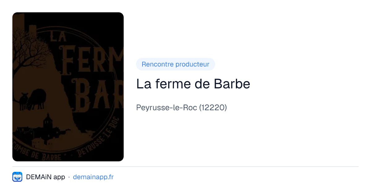 La ferme de Barbe — Peyrusse-le-Roc
