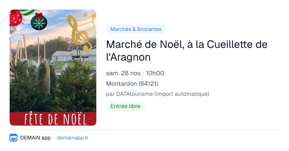 Marché de Noël, à la Cueillette de l'Aragnon — Montardon