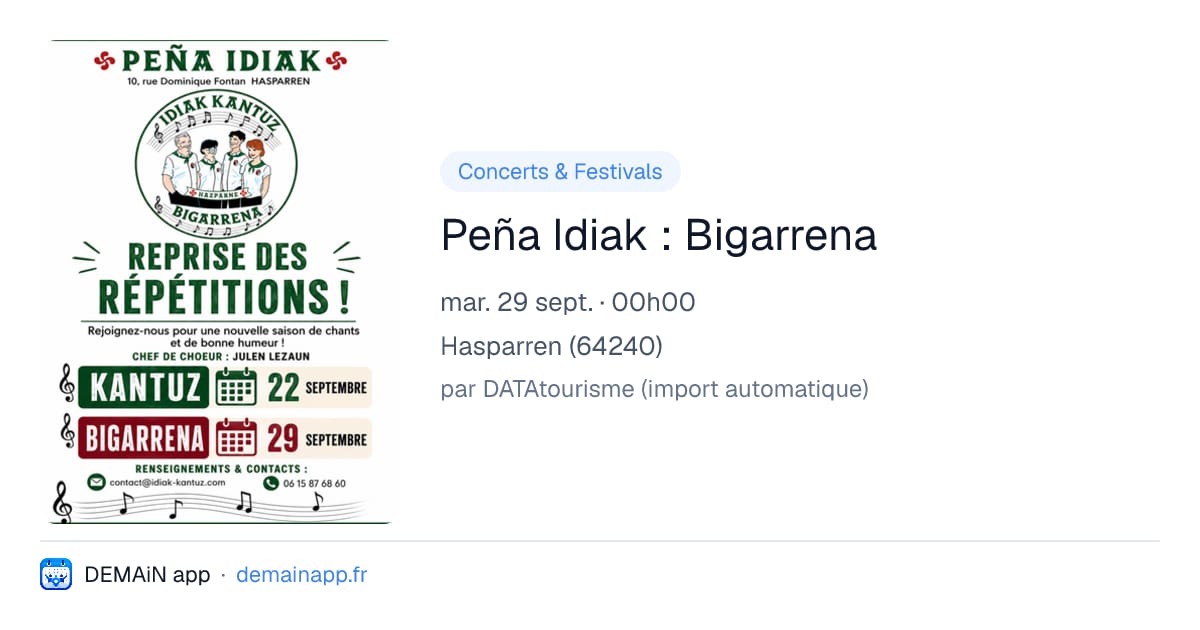 Peña Idiak : Bigarrena — Hasparren