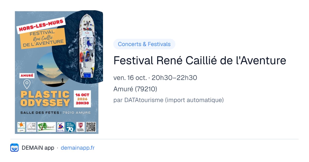 Festival René Caillié de l'Aventure — Amuré
