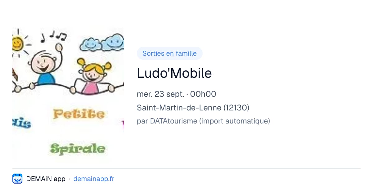 Ludo'Mobile — Saint-Martin-de-Lenne