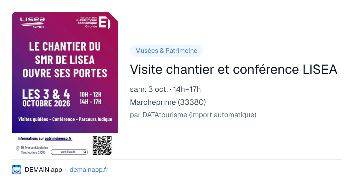 Visite chantier et conférence LISEA — Marcheprime