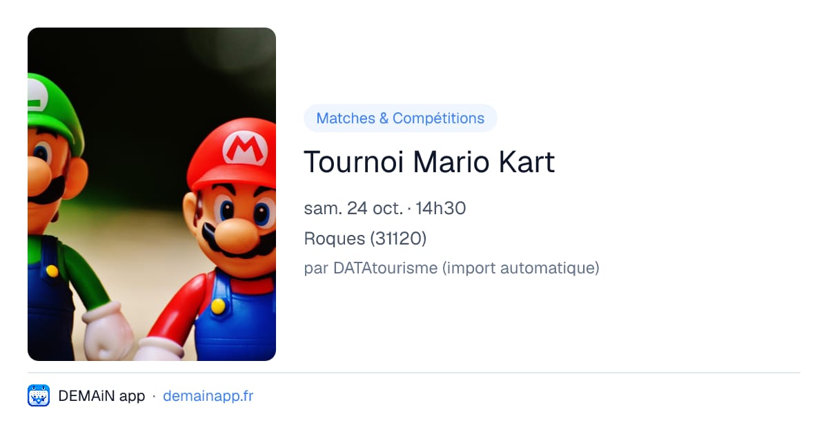 Tournoi Mario Kart — Roques