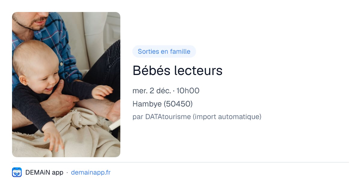 Bébés lecteurs — Hambye