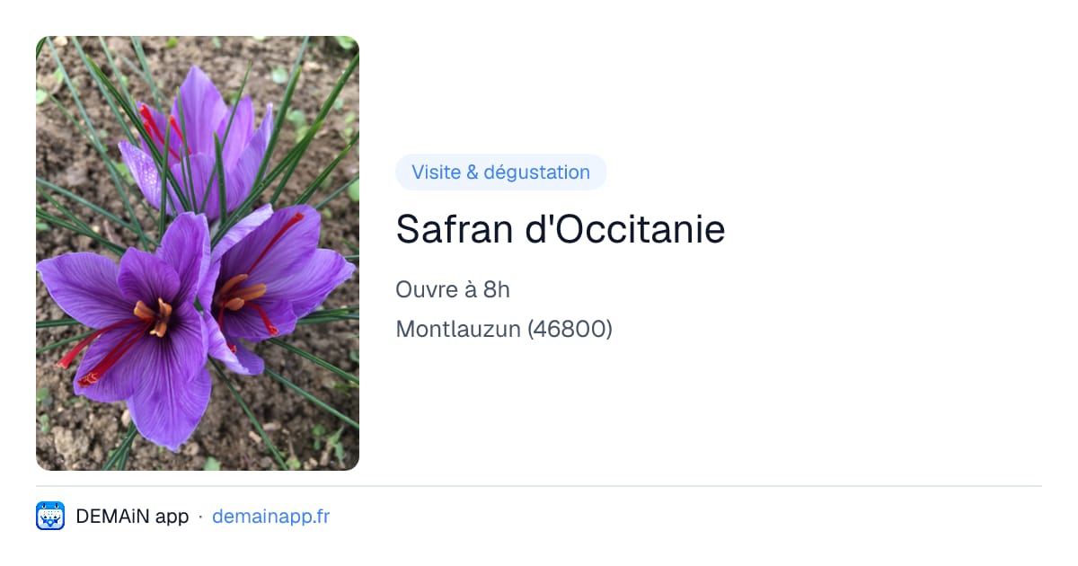 Safran d'Occitanie — Montlauzun