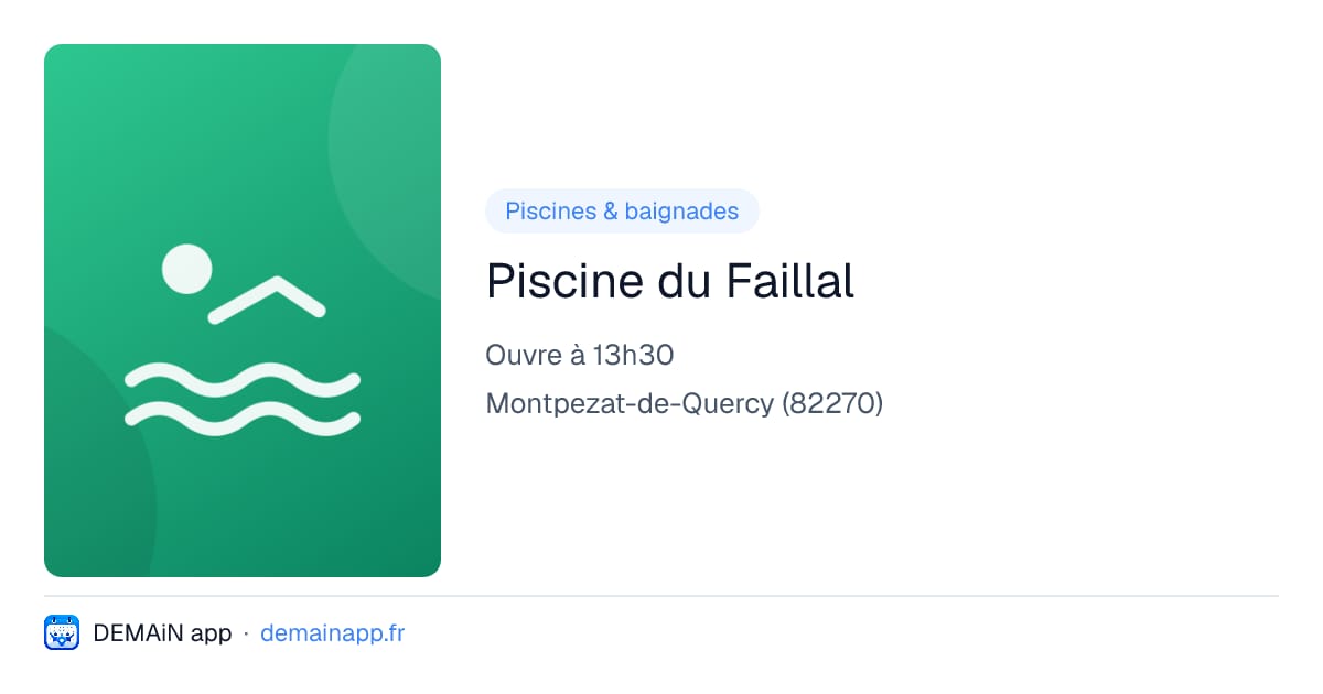 Piscine du Faillal — Montpezat-de-Quercy