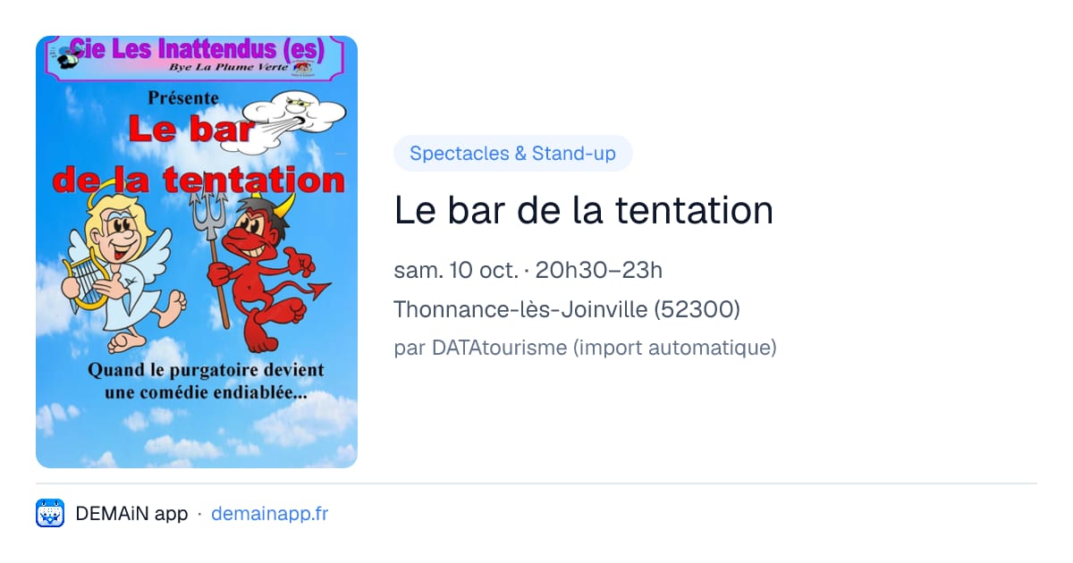 Le bar de la tentation — Thonnance-lès-Joinville