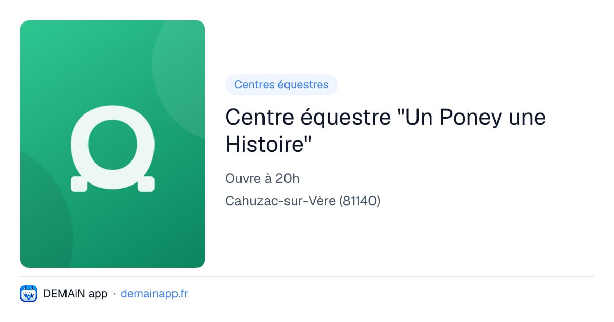 Centre équestre "Un Poney une Histoire" — Cahuzac-sur-Vère
