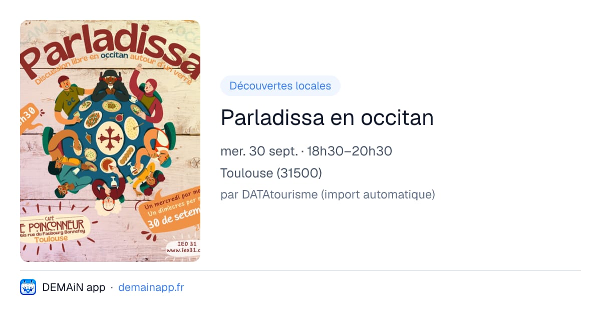 Parladissa en occitan — Toulouse
