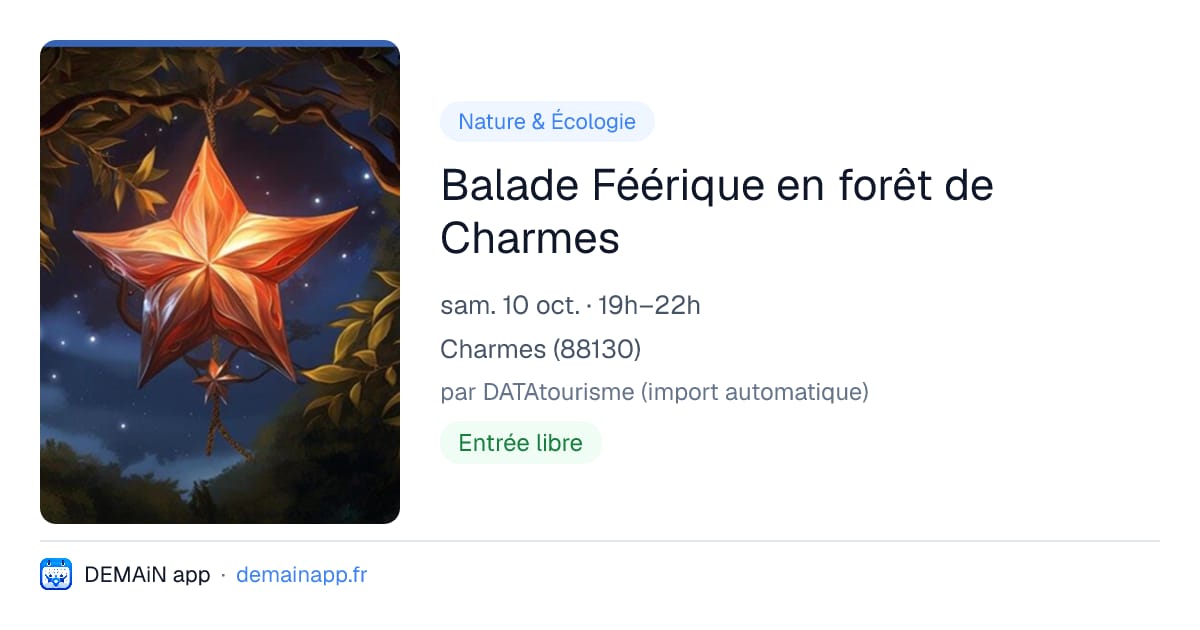 Balade Féérique en forêt de Charmes — Charmes