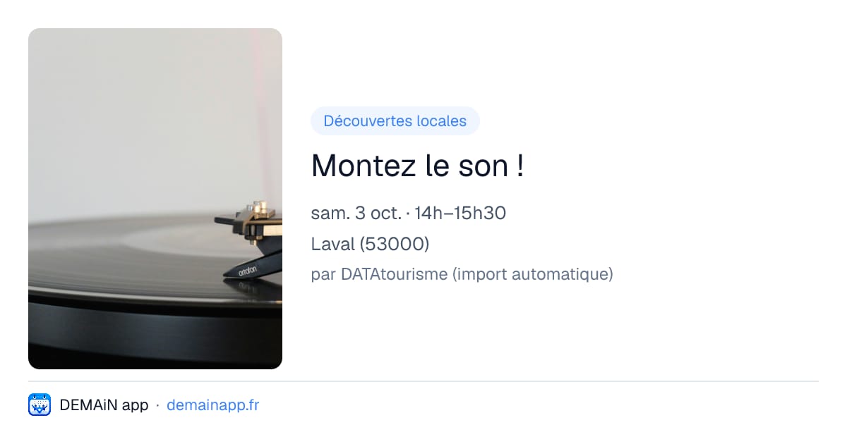 Montez le son ! — Laval