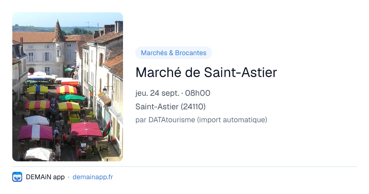 Marché de Saint-Astier — Saint-Astier