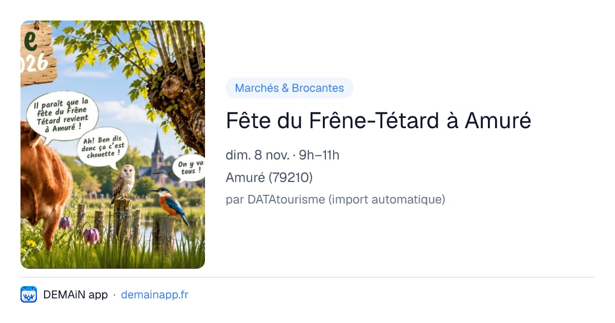 Fête du Frêne-Tétard à Amuré — Amuré