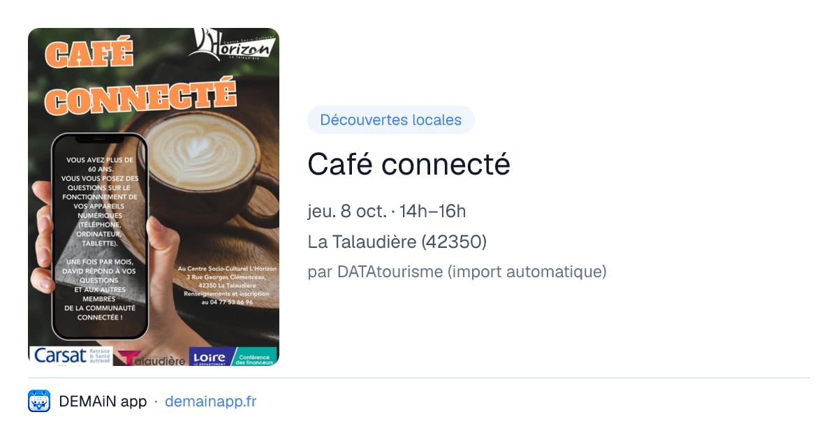Café connecté — La Talaudière