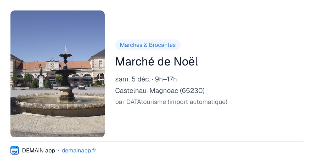 Marché de Noël — Castelnau-Magnoac