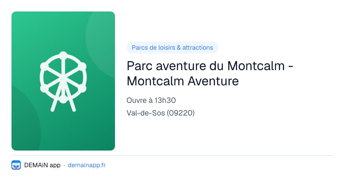 Parc aventure du Montcalm - Montcalm Aventure — Val-de-Sos